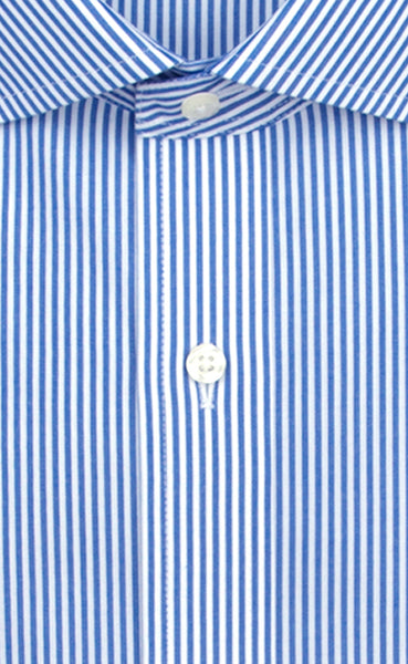 Classic Dress Shirt - Dark Blue Bengal Stripe Broadcloth