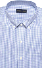 Wilkes & Riley Blue Pinpoint Check Button Down
