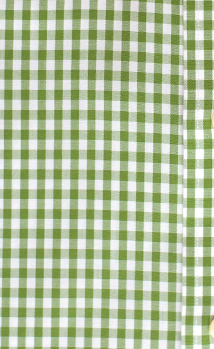 Tailored Fit Green Gingham Check Button Down Collar Men's Dress Shirt –  Wilkes & Riley